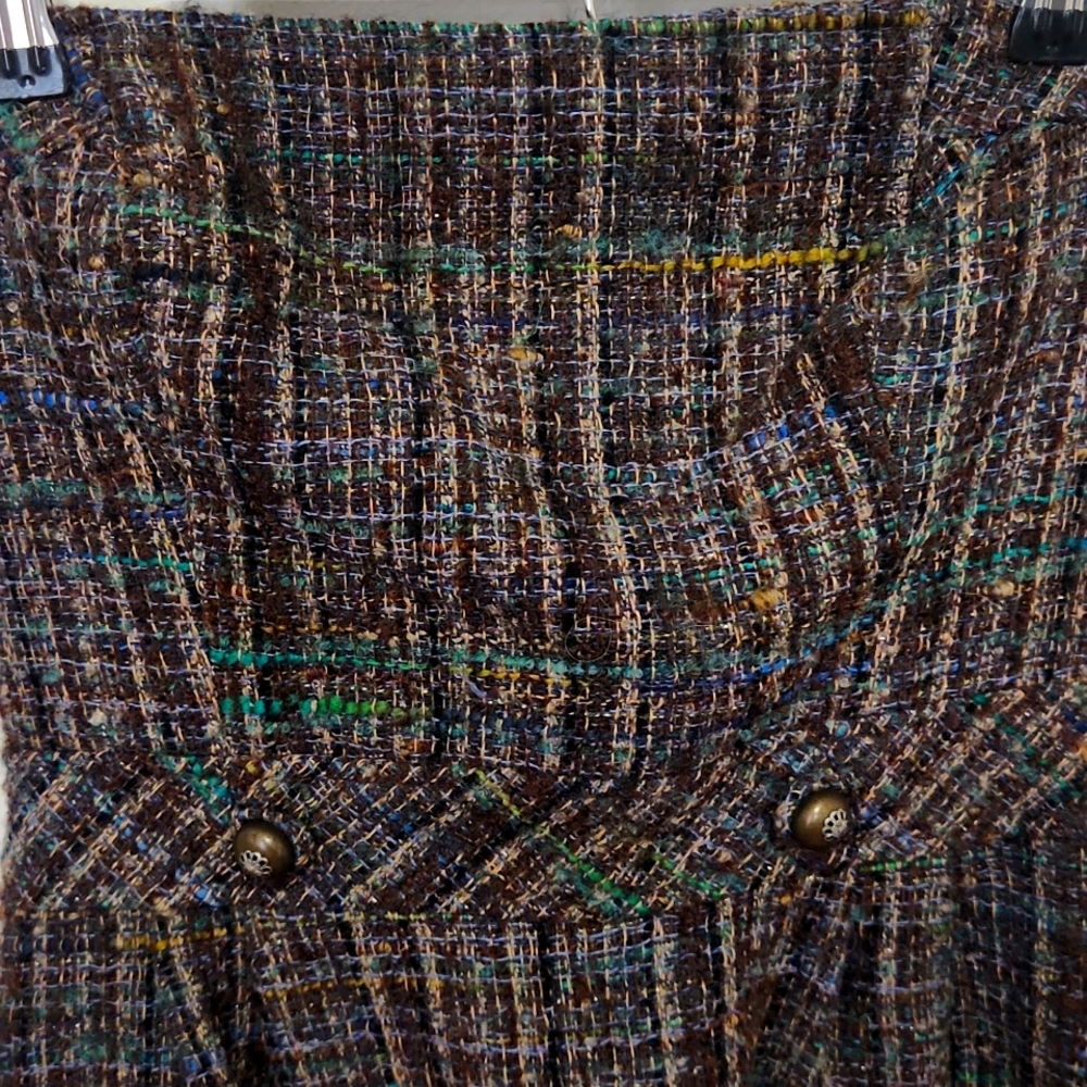 Chic Plaid Strapless Dress - Picture 2 of 6